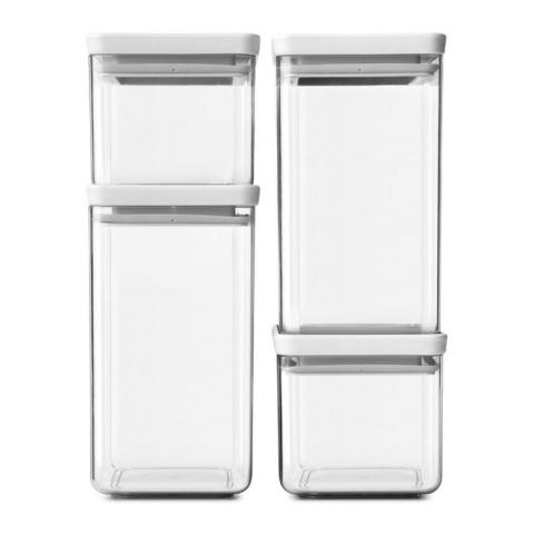 4x1 tasty+ Square Canister Light Grey (12 25 69) - Brabantia