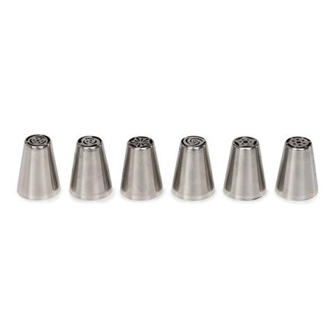 6 douilles fleur en inox Patisse