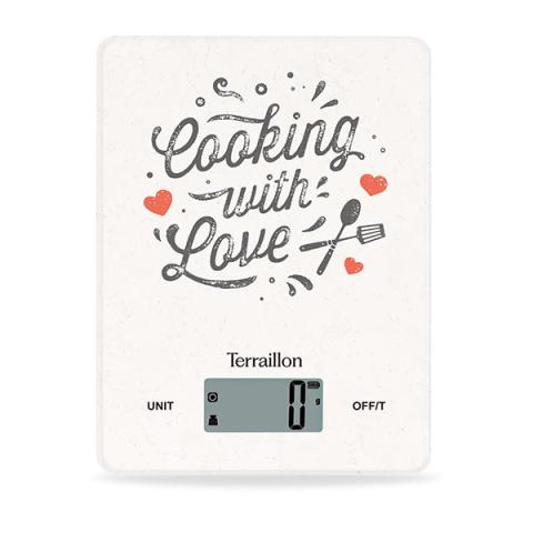 Balance de cuisine rechargeable 3 kg LCD Terraillon