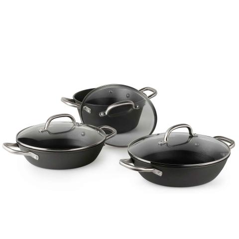 Batterie de cuisine New Classic 3 casseroles BOJ Batterie de cuisine New Classic 3 casseroles BOJ