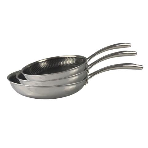 Batterie poêles anti-adhérentes Olympe 20, 24 et 28 cm Baumalu