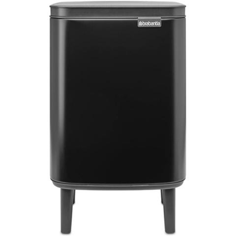 Bin de poubelle Bo Hi 7 l avec couvercle de soft close, intérieur amovible et poignée de transport de - Convient pour la salle de bains, la chambre à coucher et le bureau à domicile - Matt - Brabantia