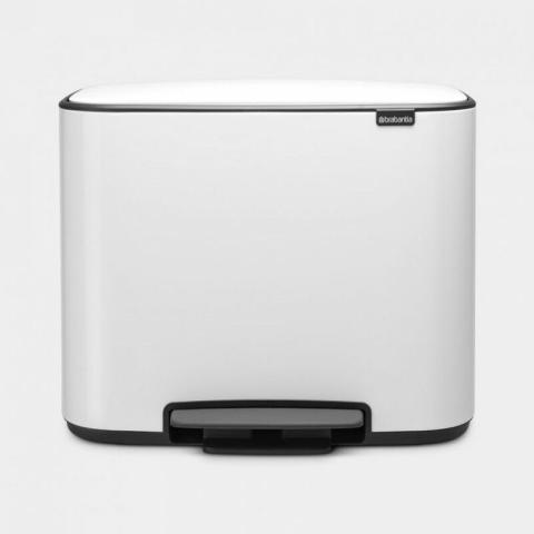 Bo Poubelle à pédale blanc, 3 x 11 l (121005) - Brabantia