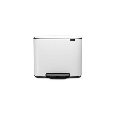 Bo Poubelle à pédale blanc, 3 x 11 l (121005) - Brabantia