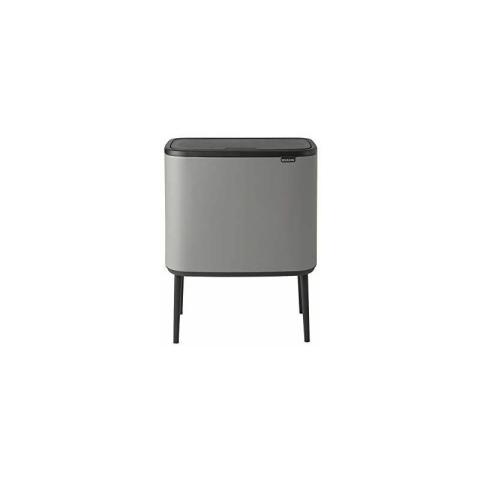 Bo Touch Bin, 11 + 23 litres, avec seaux intérieurs en plastique - Mineral Concrete Grey