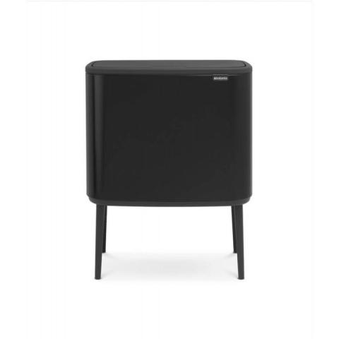Bo Touch Bin noir mat, 11 + 23 l (31 62 03) - Brabantia