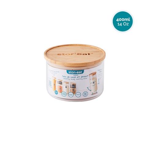 Bocal connecté en verre STOR'EAT 400 ml Mastrad Bocal connecté en verre STOR'EAT 400 ml Mastrad