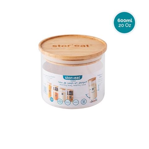 Bocal connecté en verre STOR'EAT 600 ml Mastrad Bocal connecté en verre STOR'EAT 600 ml Mastrad