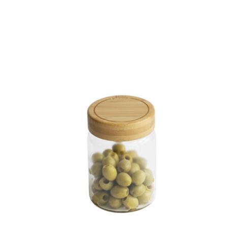 Bocal en verre avec couvercle en bambou 450 ml Pebbly Bocal en verre avec couvercle en bambou 450 ml Pebbly