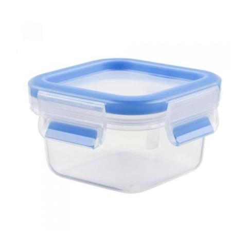 Boîte alimentaire rectangulaire transparente et bleue, plastique, transparent/bleu, 0,25 l K3021612 - Tefal