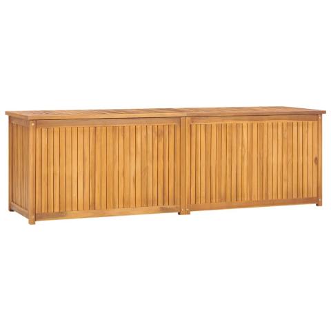 Boîte coffre de jardin 175 x 50 x 55 cm bois massif de teck 02_0012989