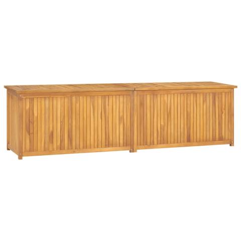 Boîte coffre de jardin 200 x 50 x 55 cm bois massif de teck 02_0012990