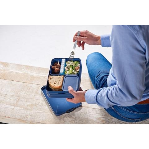 Boîte à déjeuner bento large bleu glacé Mepal