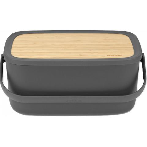 Boîte à pain Nic Gris foncé (128264) - Brabantia