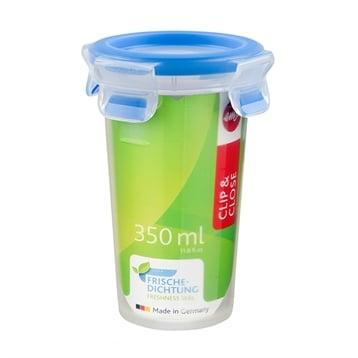 Boîte ronde Clip & Close bleu 0,35 L Emsa
