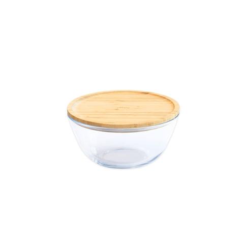 Bol à mixer rond couvercle bambou 0.7L Pebbly