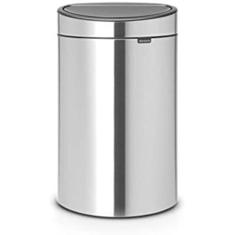 Brabantia - 100680 -Touch Bin New Recycle 10 + 23 litres, Acier Mat