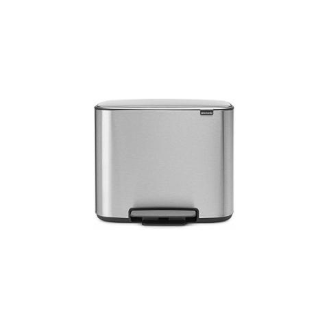 Brabantia - 121487 - Poubelle Bo Pedal Bin, 36 litres, Acier Mat Antitraces de Doigts