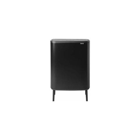 Brabantia - 130625 - Poubelle Bo Touch Bin Hi, 2 x 30L , Matt Black