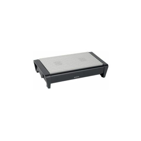 Brabantia - 477140 Chauffe-Plat 2 Bougies + Grille Grise Noir Satiné