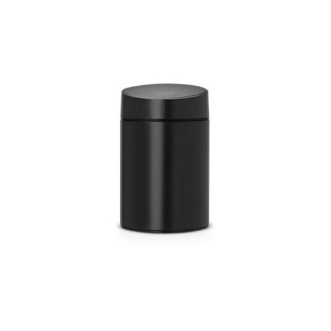 Brabantia - 483189 Poubelle Slide Bin Acier Noir 5 l 22 x 32,5 cm
