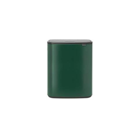Brabantia - Bo Touch Bin, 60 litres, avec Seau Intérieur en Plastique - Pine Green