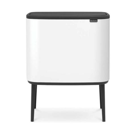 Brabantia - Bo Touch Bin blanc, 3 x 11 l (31 35 23)