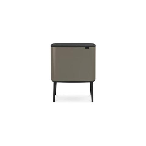 Brabantia Bo Touch Bin Poubelle, 11 + 23 litres, Gris (Platine)