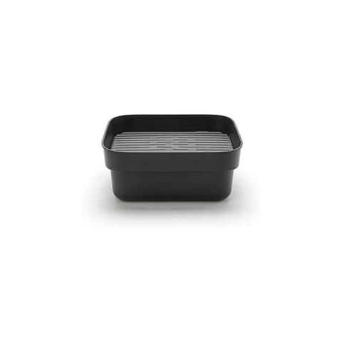 Brabantia - Bol de lavage avec plateau de vidange, gris foncé, taille unique