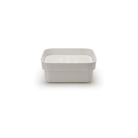 Brabantia - Bol à vaisselle manuelle avec plateau de séchage, gris clair, taille unique