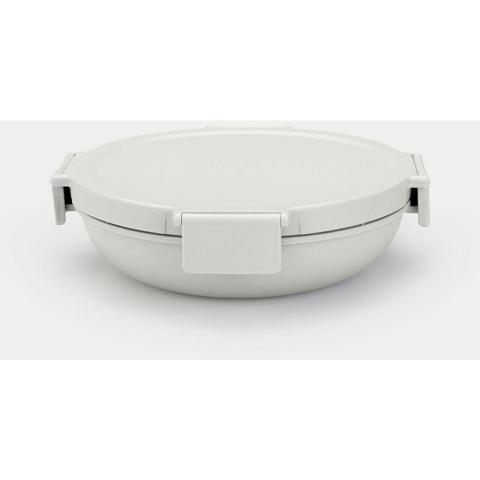 Brabantia - make&take lunch box porte nourriture ronde 1L gris clair