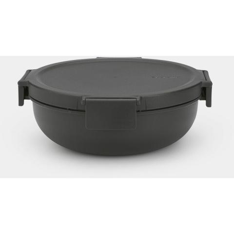 Brabantia - make&take salad lunch box 1 3 l - gris foncé