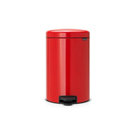 Brabantia - Newicon 20,0L, rouge Poubelle à pédale (11 18 60)