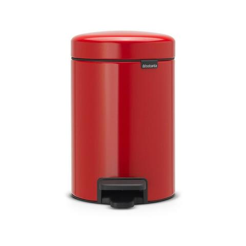 Brabantia - Newicon 3 l Poubelle à pédale rouge passion (11 21 40)