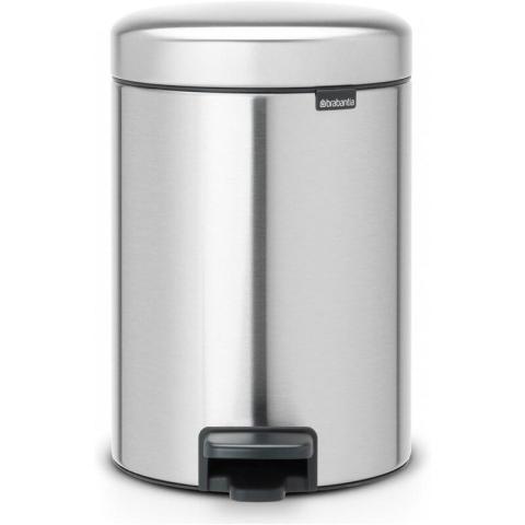 Brabantia - Newicon 3,0L, tôle,mat Poubelle à pédale (112164)