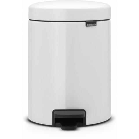 Brabantia - Newicon, 5,0L, blanc Poubelle à pédale (11 20 65)