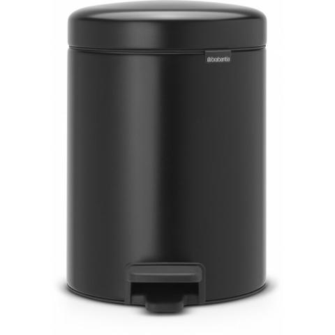 Brabantia - Newicon, 5,0L,noir mat Poubelle à pédale (11 29 28)