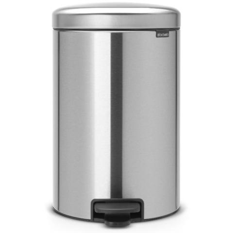 BRABANTIA Poubelle 20 L Matt Steel - New Icon