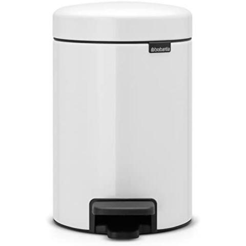 BRABANTIA Poubelle 3 L Blanche - New Icon