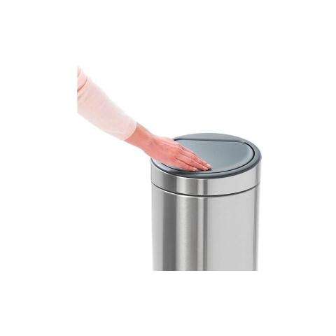 Brabantia - Poubelle 30 litres Touch Bin ronde inox Brabantia - Poubelle 30 litres Touch Bin ronde inox