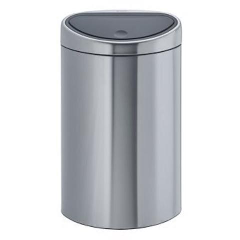 BRABANTIA Poubelle 40 L Matt Steel - Touch Bin 114823