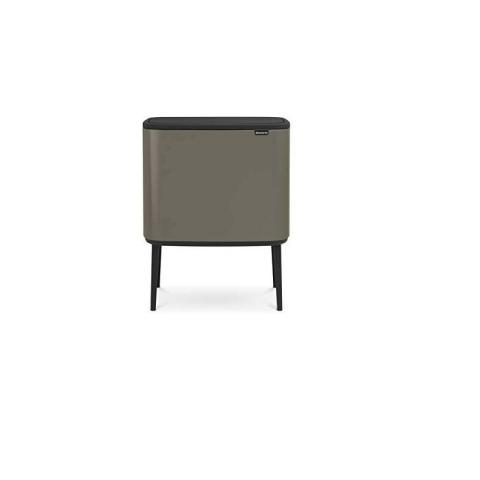 Brabantia - Poubelle Bo Touch Bin Gris, 3 x 11 l (316043)
