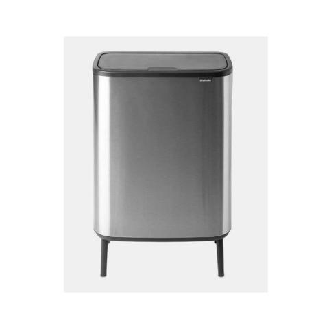 Brabantia - Poubelle Bo Touch Bin Hi - 60 L - Matt Steel Fingerprint Proof