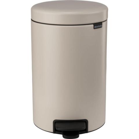 Brabantia Poubelle Designer beige 12 litres pédale
