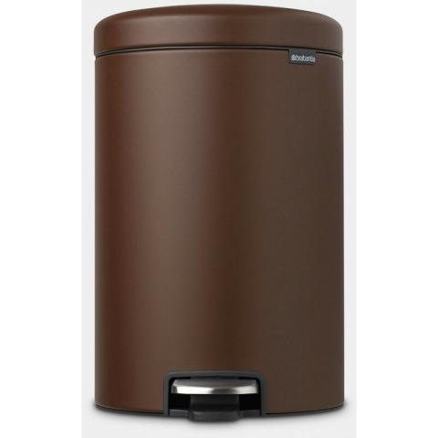 Brabantia - Poubelle à pédale 20L Newicon marron (208584)