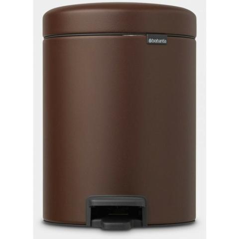 Brabantia - Poubelle à pédale 3L Newicon marron (208522)
