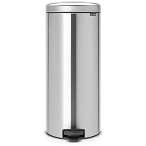 Brabantia - Poubelle à pédale, acier inoxydable, acier mat, 30 l