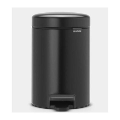 Brabantia - Poubelle a pedale NewIcon - 3L - Noir mat