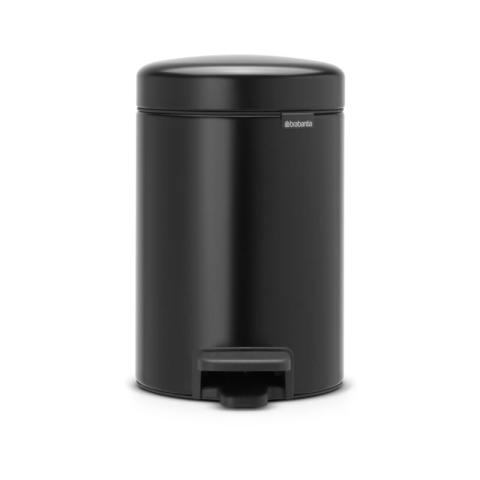 Brabantia - Poubelle à pédale NewIcon 3L Noir mat