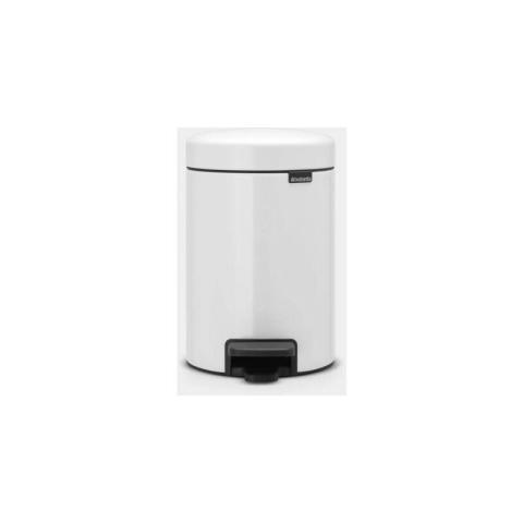 Brabantia - Poubelle à pédale Newicon blanche 3L, à pédale 112126
